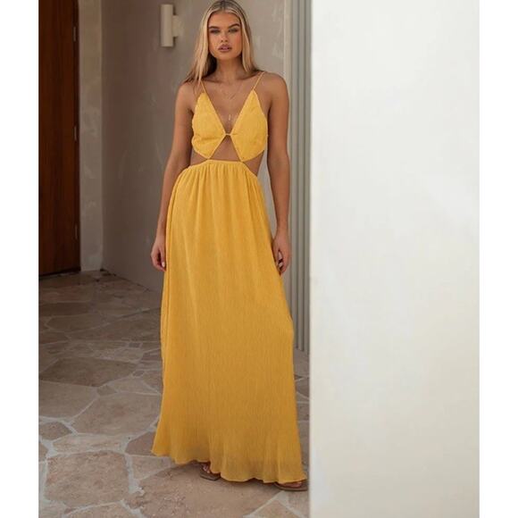 SABO Mable Dress cutouts at waist, Size M/L a high waisted elasticated waist, - Picture 1 of 14